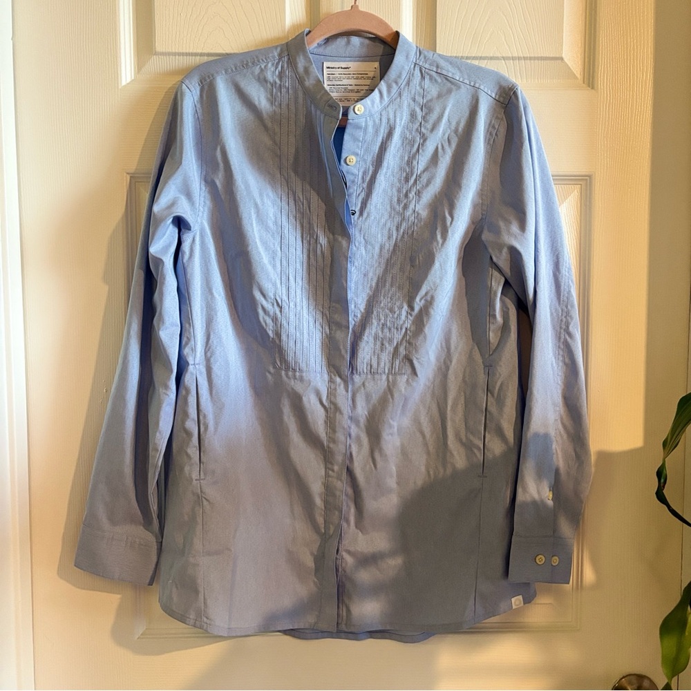 Ministry of Supply Light Blue Button-Down Shirt